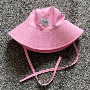 Masters Tournament Women’s Pink Bucket Hat with Chin Ties 2025 S/M EUC